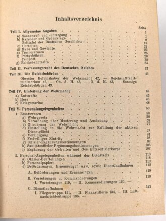 "Taschenkalender für die Luftwaffe 1940/41" 1304 Seiten DIN A6