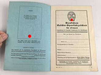 Deutsches ReichsSportabzeichen DRL für Frauen...