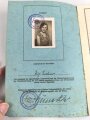Deutsches ReichsSportabzeichen DRL in silber  für Frauen Urkundenheft, Grund und Leistungschein einer Frau aus Hannover