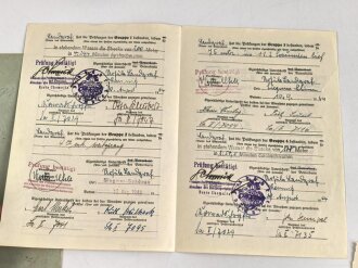 Deutsches Reichs Sportabzeichen DRL für Frauen, Urkundenheft und Reichschwimmscheine einer BDM Angehörigen aus Chemnitz