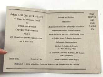 Festfolge zur Feier des Tages der nationalen Arbeit der...