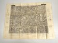 "Saarbrücken" Deutsche Heereskarte geschwärzt, Sonderausgabe 1940, Maße: 95 x 72cm