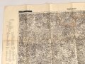 "Saarbrücken" Deutsche Heereskarte geschwärzt, Sonderausgabe 1940, Maße: 95 x 72cm