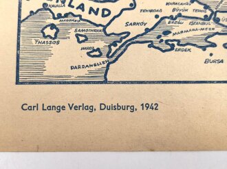 "Die große Russlandkarte" 1942, Maße: 61 x 86cm . Stempel I./Fallschirmjägerregiment 3 original ?