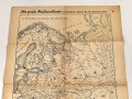 "Die große Russlandkarte" 1942, Maße: 61 x 86cm . Stempel I./Fallschirmjägerregiment 3 original ?
