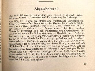 "Unser Kampf im Osten" Erlebnis und Gefechtsberichte von Soldaten der 2. Batterie der leichten Flakabteilung 84, Kriegsweihnachten 1942, 60 Seiten, DIN A5