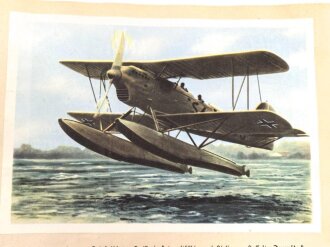 "Deutschlands Luftmacht - Ein Bilderwerk von der Luftwaffe des dritten Reiches" 20 Seiten, unter DIN A4, Sammelbilderalbum der Fuldaer Zeitung, Vollständig