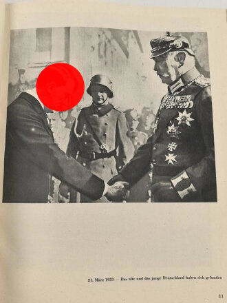 "Männer schaffen Europa" datiert 1934, 191 Seiten, ca DIN A4 mit Stempel der NSDAP Kreisleitung Stuttgart