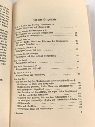 "Das Buch von der Kriegsmarine" 195 Seiten, gebraucht, Umschlag abgegriffen
