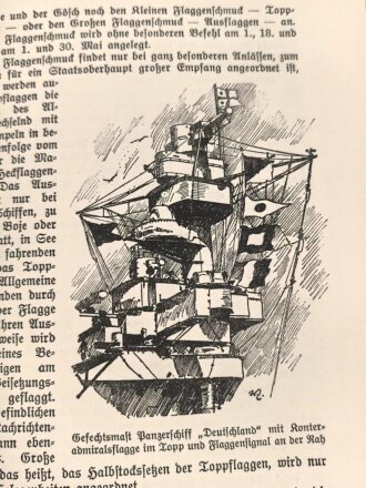 "Das Buch von der Kriegsmarine" 195 Seiten, gebraucht, Umschlag abgegriffen
