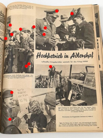 "Der Adler Jahrgang 1942" 576 Seiten, Umschlag defekt, Bindung löst sich
