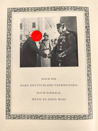"Deutsche Zeitenwende" Vom Nationalismus zum Nationalsozialismus. Völkischer Verlag 1934, mehr als 400 Seiten mit Schuber