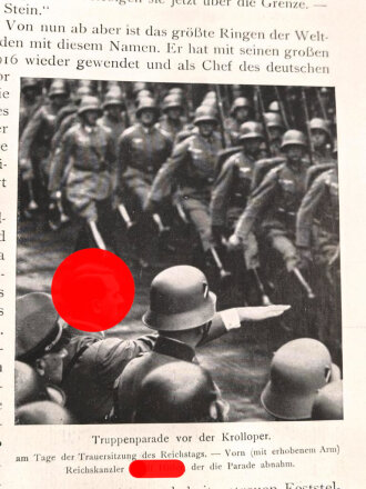 "Deutsche Zeitenwende" Vom Nationalismus zum Nationalsozialismus. Völkischer Verlag 1934, mehr als 400 Seiten mit Schuber