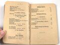 1. Weltkrieg "Sonderabdruck aus dem Exerzier Reglement und der Schießvorschrift für die Infanterie" datiert 1915, 123 Seiten, DIN A6