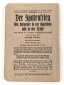 1. Weltkrieg "Sonderabdruck aus dem Exerzier Reglement und der Schießvorschrift für die Infanterie" datiert 1915, 123 Seiten, DIN A6