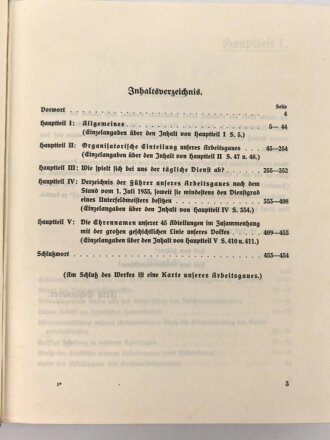 "Unser Arbeitsgau 28 Franken" datiert 1935 454 Seiten, Guter Zustand mit Schuber