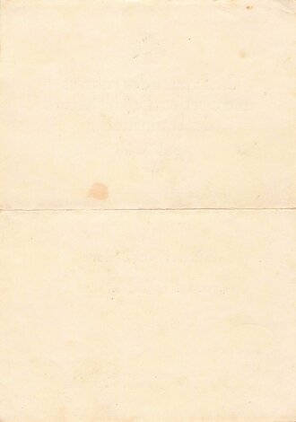 Verleihungsurkunde für das Eiserne Kreuz 2.Klasse...