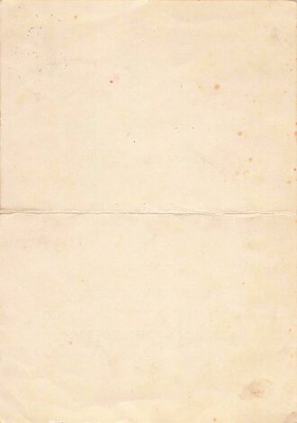 Verleihungsurkunde für das Eiserne Kreuz 1.Klasse...