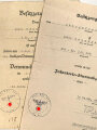 Besitzzeugnis eines Obergefreiten zum Infanterie Sturmabzeichen silber. Ausgestellt am 15.3.1942 bei Ski Kompanie Infanterie Regiment 445
