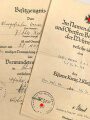 Afrikakorps, Verleihungs- und Besitzurkunden einers Obergefreiten