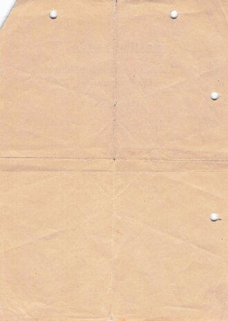 Besitzurkunde für einen Marineartilleriegefreitenzum...