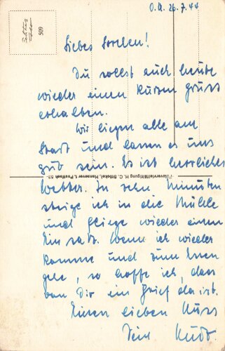 Ansichtskarte "Sturzkampfflugzeug Ju 87"