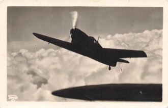 Ansichtskarte "Jagdeinsitzer Me109 im Angriff...