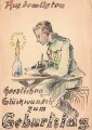 Feldpostkarte "Aus dem Osten Herzlichen Glückwunsch zum Geburtstag"