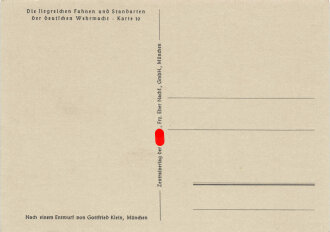 Ansichtskarte "Die siegreichen Fahnen und Standarten...