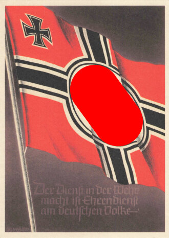 Ansichtskarte "Die siegreichen Fahnen und Standarten...