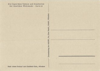 Ansichtskarte "Die siegreichen Fahnen und Standarten...