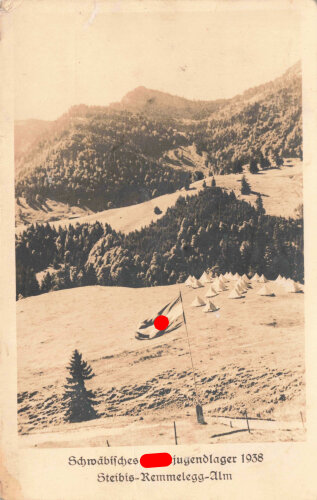 Ansichtskarte "Schwäbisches Hitlerjugendlager...