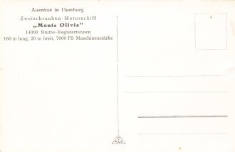 Ansichtskarte "Zweischrauben Motorschiff Monte...