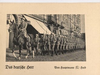 "Das deutsche Heer"  Farbtafel der Dienstgrade, Abzeichen und Waffenfarben, 16 Seiten, unter DIN A4