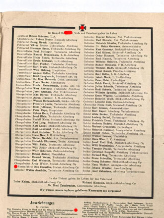 "Von Werk zu Werk"  Werkzeitschrift der betriebsgemeinschaft der IG Farben AG, Ausgabe Ludwigshafen am Rhein, Nov./Dez. 1943