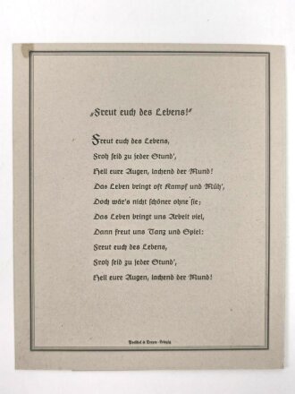 DAF, Festfolge zur Feier des Tages der nationalen Arbeit der Betriebsgemeinschaft Leipziger Wollkämmerei, 1938