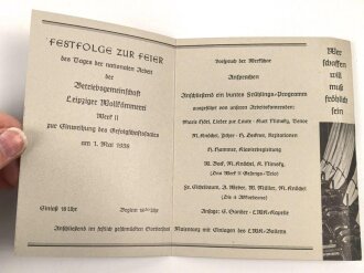 DAF, Festfolge zur Feier des Tages der nationalen Arbeit...
