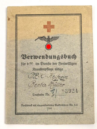 Deutsches Rotes Kreuz, Verwendungsbuch Personalausweis...