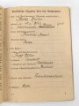 Deutsches Rotes Kreuz, Verwendungsbuch Personalausweis und Beförderungsschreiben einer DRK Helferin aus Oberhausen
