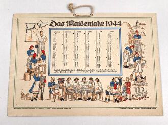 Reichsarbeitsdienst der weiblichen Jugend , Kalender "Das Maidenjahr 1944", unter DIN A4