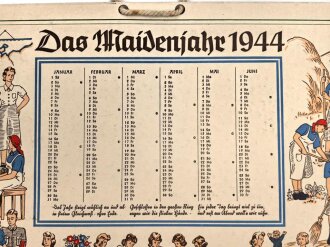 Reichsarbeitsdienst der weiblichen Jugend , Kalender "Das Maidenjahr 1944", unter DIN A4