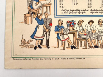 Reichsarbeitsdienst der weiblichen Jugend , Kalender "Das Maidenjahr 1944", unter DIN A4