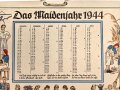 Reichsarbeitsdienst der weiblichen Jugend , Kalender "Das Maidenjahr 1944", unter DIN A4