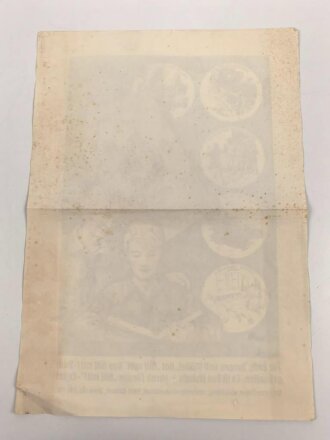 Werbeplakat Hitlerjugend, Deutsches Jungvolk, Bund Deutscher Mädel "Das hilf mit Buch" Maße: 29,5 x 41,5 cm