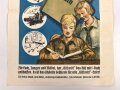 Werbeplakat Hitlerjugend, Deutsches Jungvolk, Bund Deutscher Mädel "Das hilf mit Buch" Maße: 29,5 x 41,5 cm