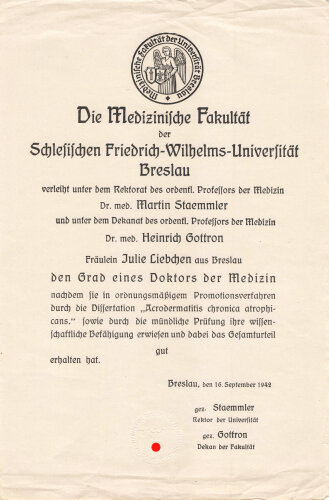 Urkundenkonvolut einer Frau aus Breslau, unter anderem Urkunden zum Fest der Deutschen Jugend 1934 und 1935