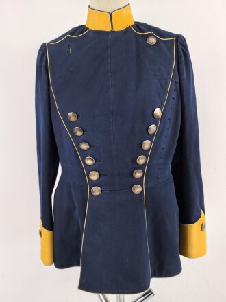 Württemberg,  Ulanka eines Angehörigen im Ulanen Regiment "König Wilhelm I" Nr 20. Eigentumstück mit Scheideretikett aus Stuttgart