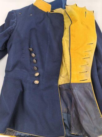 Württemberg,  Ulanka eines Angehörigen im Ulanen Regiment "König Wilhelm I" Nr 20. Eigentumstück mit Scheideretikett aus Stuttgart