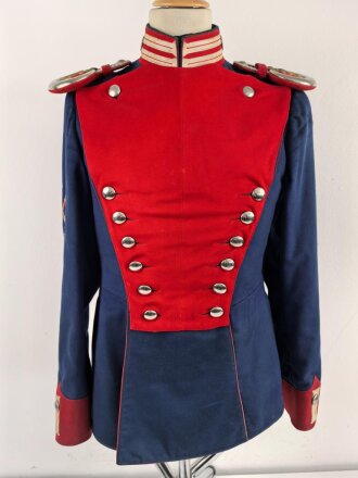 Württemberg,  Ulanka eines Gefreiten im Ulanen Regiment König Karl Nr. 19. Eigentumstück  mit Paraderabatte. Diverse Beschädigungen