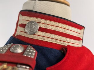 Württemberg,  Ulanka eines Gefreiten im Ulanen Regiment König Karl Nr. 19. Eigentumstück  mit Paraderabatte. Diverse Beschädigungen